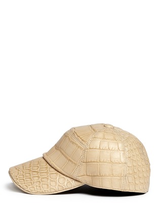 Figure View - Click To Enlarge - STALVEY - Alligator leather baseball cap