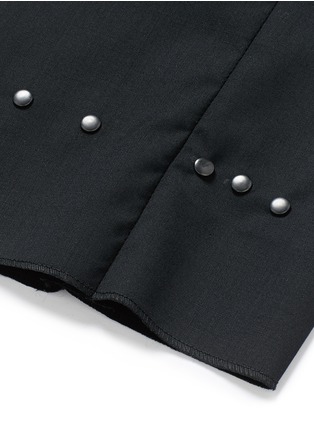 Detail View - Click To Enlarge - MAISON MARGIELA - Studded virgin wool pants