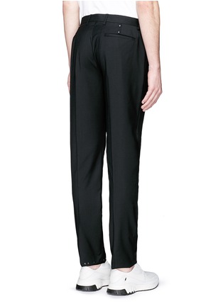 Back View - Click To Enlarge - MAISON MARGIELA - Studded virgin wool pants