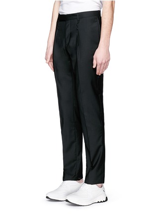Front View - Click To Enlarge - MAISON MARGIELA - Studded virgin wool pants