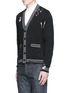 Front View - Click To Enlarge - MAISON MARGIELA - Locknit burn out panel cardigan