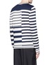 Back View - Click To Enlarge - MAISON MARGIELA - Mix stripe wool sweater