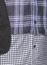 Detail View - Click To Enlarge - MAISON MARGIELA - Mixed check linen-cotton shirt