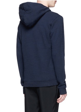 Back View - Click To Enlarge - MAISON MARGIELA - Raw edge crew neck hoodie