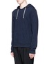 Front View - Click To Enlarge - MAISON MARGIELA - Raw edge crew neck hoodie