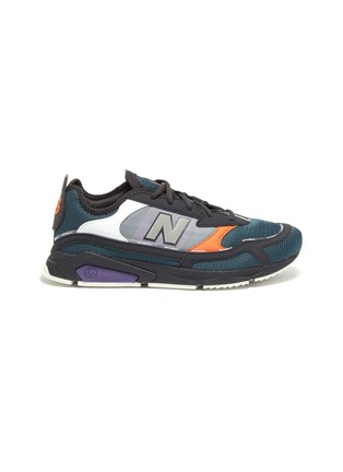 Main View - Click To Enlarge - NEW BALANCE - 'X-Racer' colourblock panel perforated sneakers