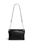 Back View - Click To Enlarge - JIMMY CHOO - 'Alexia' convertible chain velvet shoulder bag