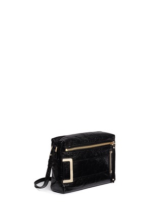 Front View - Click To Enlarge - JIMMY CHOO - 'Phoebe' crinkle leather crossbody bag