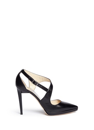 Main View - Click To Enlarge - JIMMY CHOO - 'Vinse 100' acetate heel leather pumps