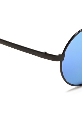 Detail View - Click To Enlarge - LE SPECS - x BLITZ 'Vertigo' matte metal round mirror sunglasses