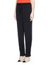 Front View - Click To Enlarge - DIANE VON FURSTENBERG - 'Benett Two' elastic waist crepe pants