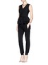 Figure View - Click To Enlarge - DIANE VON FURSTENBERG - 'Hazelle' chiffon peplum hem sleeveless top