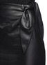 Detail View - Click To Enlarge - DIANE VON FURSTENBERG - 'Roxanne' tie waist leather combo skirt