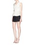 Figure View - Click To Enlarge - DIANE VON FURSTENBERG - 'Hazelle' chiffon peplum hem sleeveless top