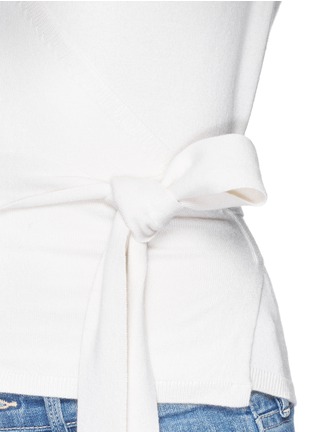 Detail View - Click To Enlarge - DIANE VON FURSTENBERG - Silk cashmere ballerina wrap cardigan