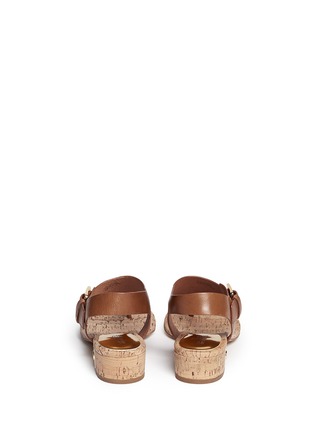 Back View - Click To Enlarge - MICHAEL KORS - 'London' leather cork thong sandals