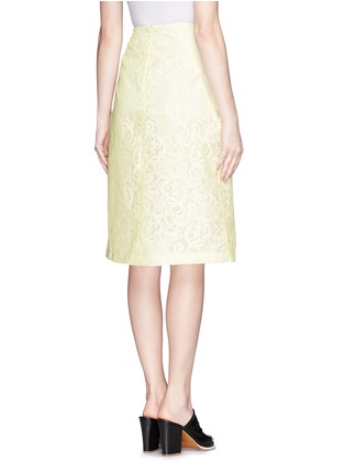Back View - Click To Enlarge - WHISTLES - 'Jasmino' floral lace skirt