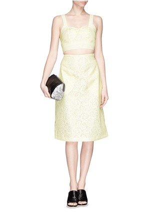 Figure View - Click To Enlarge - WHISTLES - 'Jasmino' floral lace skirt