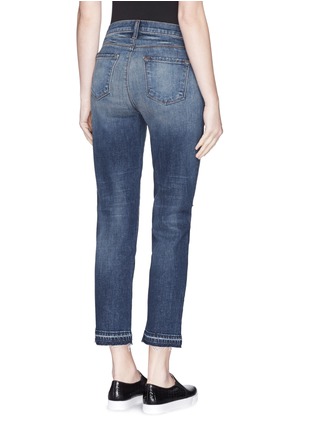Back View - Click To Enlarge - J BRAND - 'Maria Straight' sanded distressed jeans