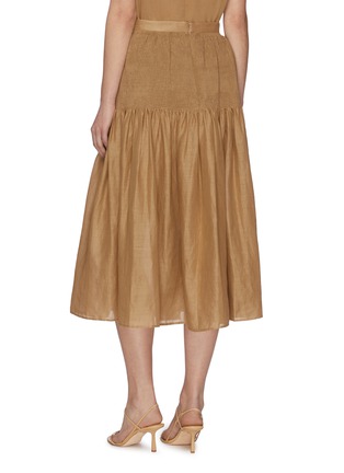 Back View - Click To Enlarge - JOSEPH - Flared midi skirt