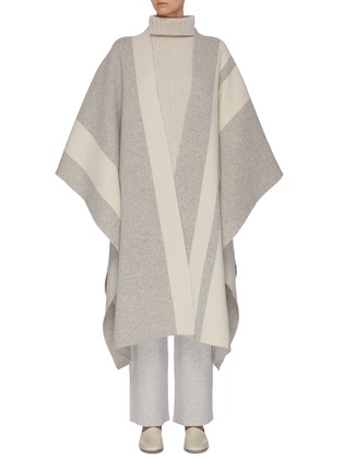Main View - Click To Enlarge - JOSEPH - Stripe cashmere blend kaftan poncho
