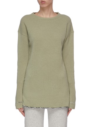 Main View - Click To Enlarge - JOSEPH - Distressed detail cashmere sweater