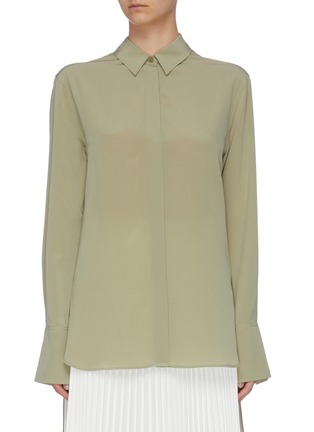 Main View - Click To Enlarge - JOSEPH - Flared cuffs collar blouse