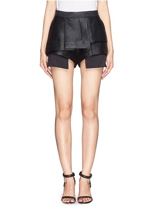 Main View - Click To Enlarge - ELLERY - Lacquer weave wrap shorts