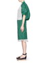 Figure View - Click To Enlarge - SACAI - Open knit front nylon top