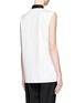 Back View - Click To Enlarge - 3.1 PHILLIP LIM - Contrast grosgrain collar sleeveless shirt