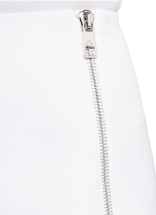 Detail View - Click To Enlarge - NEIL BARRETT - Chunky zip cotton couture skirt