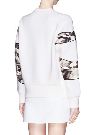 Back View - Click To Enlarge - NEIL BARRETT - Sculpture camouflage print sweatshirt