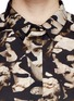 Detail View - Click To Enlarge - NEIL BARRETT - Roman sculpture camouflage print oversize shirt