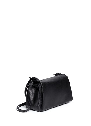 Front View - Click To Enlarge - KARA - Pebbled leather messenger bag