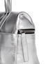 Detail View - Click To Enlarge - KARA - Metallic small leather backpack