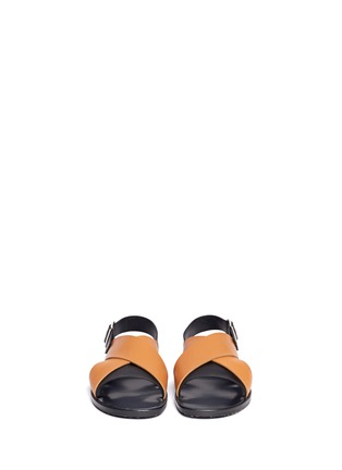 Figure View - Click To Enlarge -  - Criss-cross leather sandals