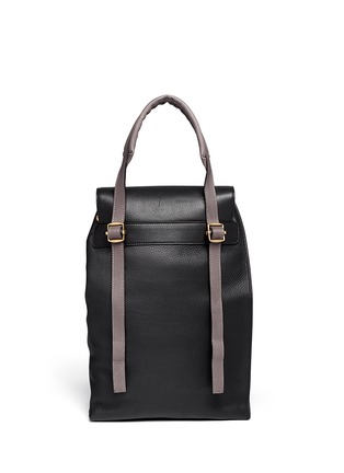 Back View - Click To Enlarge - MARNI - Two-tone leather backpack