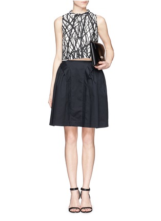 Figure View - Click To Enlarge - MC Q - Flare twill skirt