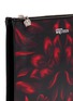 Detail View - Click To Enlarge - ALEXANDER MCQUEEN - Mosaic tulip print double compartment leather pouch