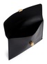 Detail View - Click To Enlarge - ALEXANDER MCQUEEN - Skull clasp leather envelope clutch
