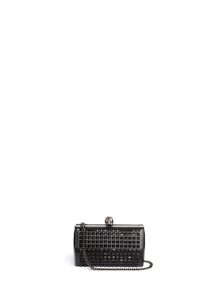 Main View - Click To Enlarge - ALEXANDER MCQUEEN - Stud leather hexagon box clutch