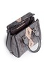 Detail View - Click To Enlarge - ALEXANDER MCQUEEN - 'Heroine' mini python leather satchel