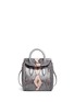 Main View - Click To Enlarge - ALEXANDER MCQUEEN - 'Heroine' mini python leather satchel