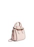 Front View - Click To Enlarge - ALEXANDER MCQUEEN - 'Heroine' mini leather satchel