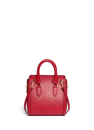 Back View - Click To Enlarge - ALEXANDER MCQUEEN - 'Heroine' mini saffiano leather satchel