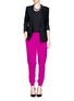 Figure View - Click To Enlarge - DIANE VON FURSTENBERG - Janeta silk jogging pants