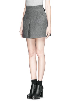 Front View - Click To Enlarge - TOGA ARCHIVES - Bonding wool boxy shorts