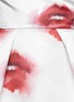 Detail View - Click To Enlarge - MSGM - Watercolour lip print strapless sateen dress