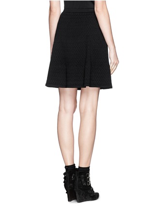 Back View - Click To Enlarge - SANDRO - 'Jones' textured knit flare skirt