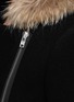 Detail View - Click To Enlarge - SANDRO - 'Mary' racoon fur collar coat 
